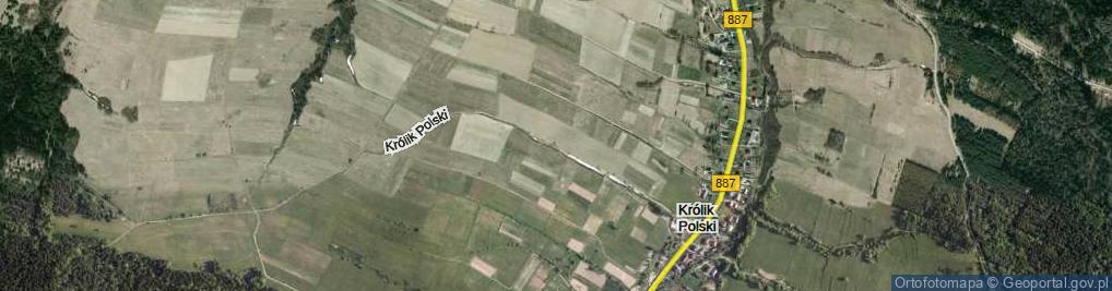 Zdjęcie satelitarne Królik Polski ul.